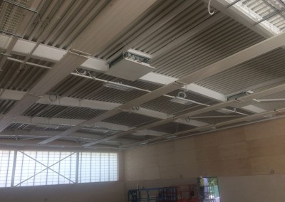 High level LINDAB radiant panels at Eversfield Prep School