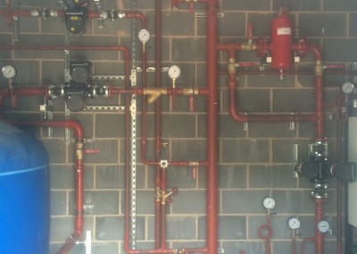 Vertical low loss header at Eversfield Prep School