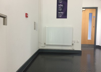 Screwed radiator at Solihull College