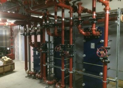 Resorts World pipework installation 2