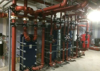 Resorts World pipework installation 1
