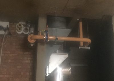 Incoming gas main at Homer Road