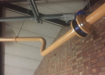 Pipework to AHU at Homer Road site