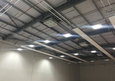 Radiant panels at Starbank School Sports Hall