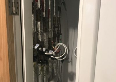 Typical riser cupboard at Cygnet Healthcare